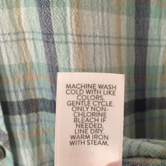 J JILL Plaid Button-Front Shirttail Tunic Top Size XS - Picture 9 of 14